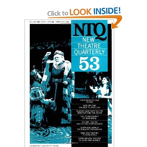 New Theatre Quarterly 53: Volume 14, Part 1 by Clive Barker (Editor), Simon Trussler (Editor)