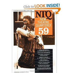 New Theatre Quarterly 59: Volume 15, Part 3 by Clive Barker (Editor), Simon Trussler (Editor) 