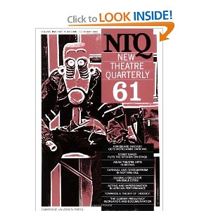 New Theatre Quarterly 61: Volume 16, Part 1 by Clive Barker (Editor), Simon Trussler (Editor)