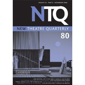New Theatre Quarterly 80: Volume 20, Part 4 by Simon Trussler (Editor), Clive Barker (Editor) 