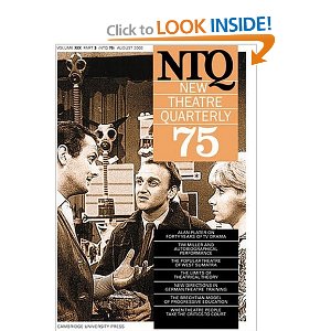 New Theatre Quarterly 75: Volume 19, Part 3 by Simon Trussler (Editor), Clive Barker (Editor)