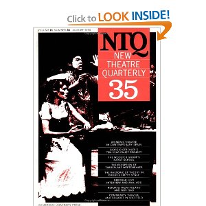 New Theatre Quarterly 35: Volume 9, Part 3 by Clive Barker (Editor), Simon Trussler (Editor)
