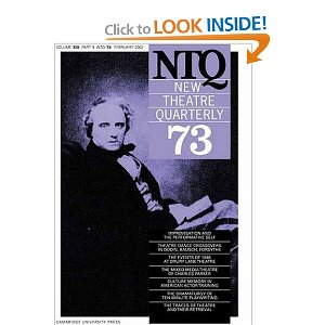 New Theatre Quarterly 23 (Part 3) by Clive Barker (Editor), Simon Trussler (Editor) 