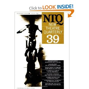 New Theatre Quarterly 39: Volume 10, Part 3 by Clive Barker (Editor), Simon Trussler (Editor)