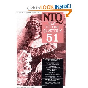 New Theatre Quarterly 51: Volume 13, Part 3 by Clive Barker (Editor), Simon Trussler (Editor)