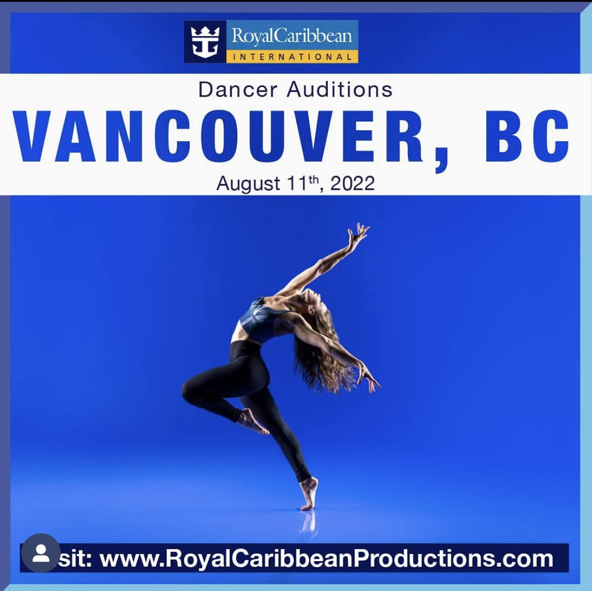 Royal Caribbean Productions - Singers and Dancers - Vancouver, BC
