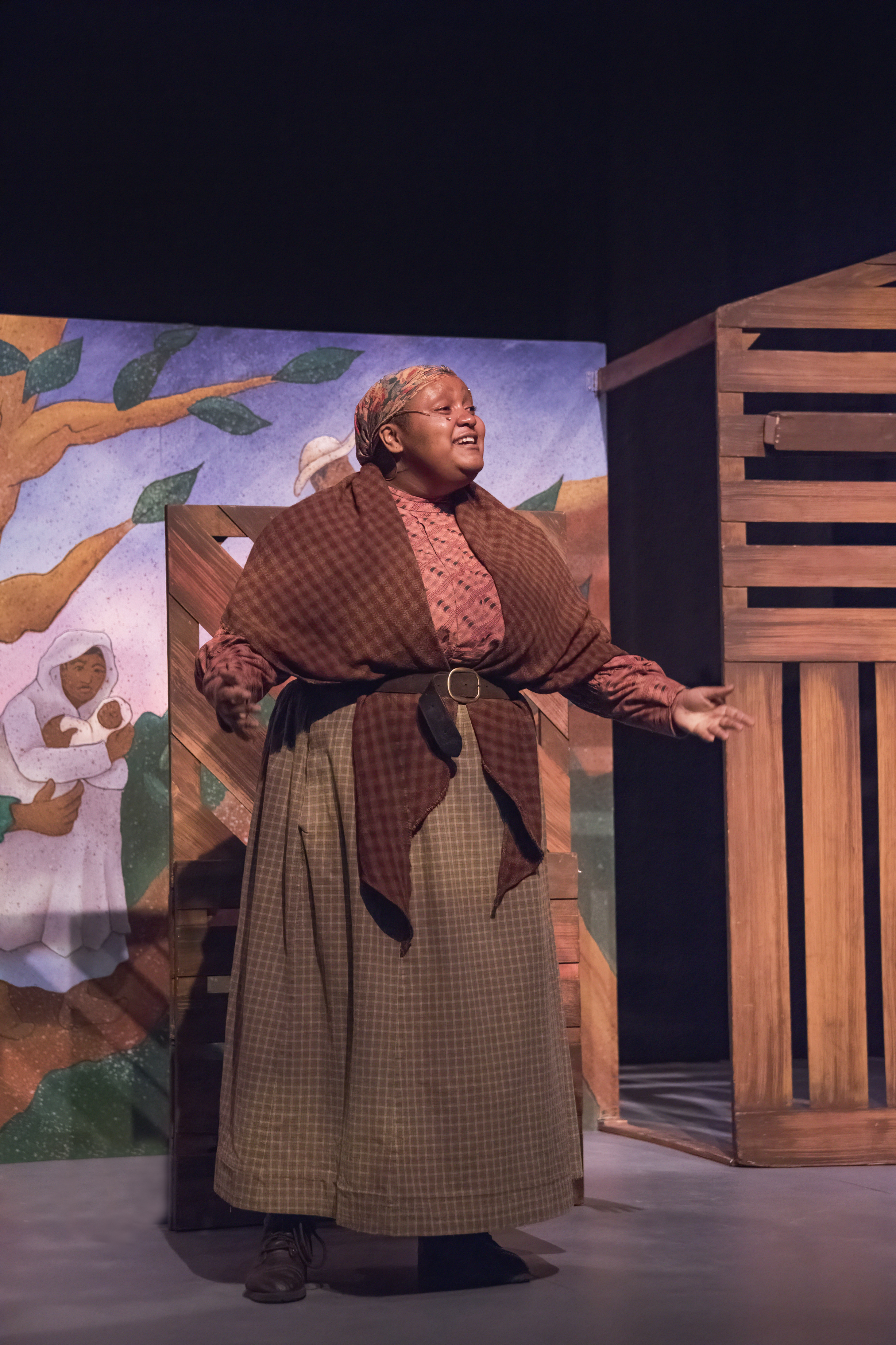 Chewie Moore in the 2023 VA Rep Tour production of Harriet Tubman and the Underground Railroad. Photo by Tom Topinka. - VA Rep on Tour - Video Submissions