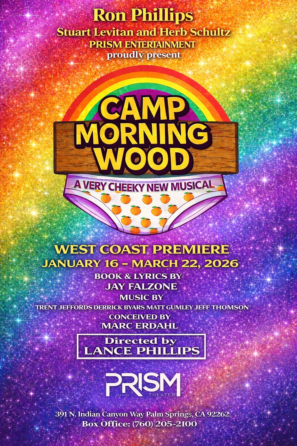 Official Show Card for Camp Morning Wood at the Prism Theater. - CASTING CAMP MORNING WOOD MUSICAL 