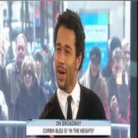 STAGE TUBE: Corbin Bleu On The Today Show Video