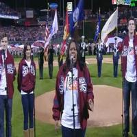 STAGE TUBE: The GLEE Cast Sings National Anthem at the World Series Game Video