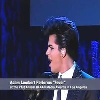 STAGE TUBE: Adam Lambert Performs 'Fever' at the 21st Annual GLAAD Awards Video