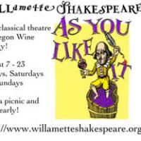 AS YOU LIKE IT Opens Tonight 8/7 at Stoller Vineyards