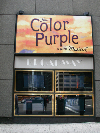 Photo Flash: The Color Purple Front of House Goes Up Image