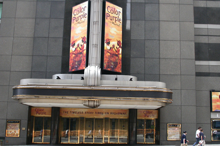 Photo Flash: The Color Purple Front of House Goes Up Image