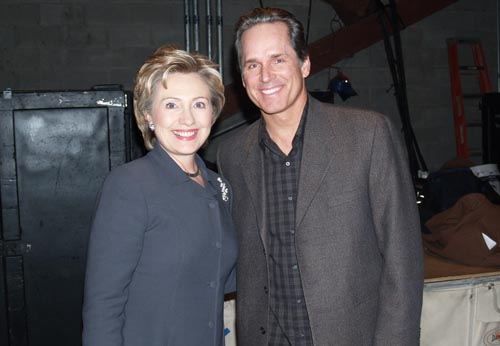 Photo Flash: Senator Hillary Clinton and Chicago's Gregory Harrison at Schenectady's Proctor Theatre 