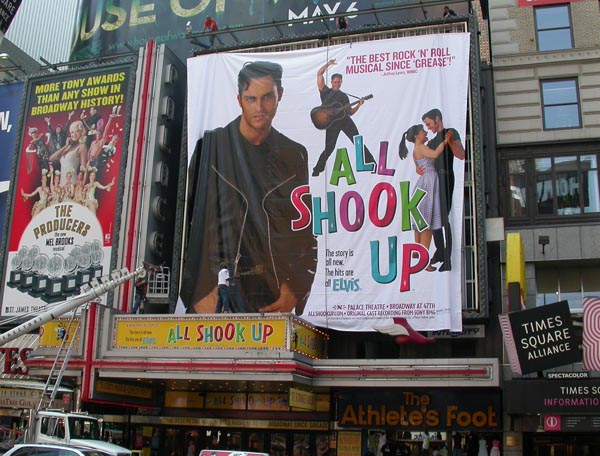 Photo Flash: New Times Square Marquee Goes Up for All Shook Up Image
