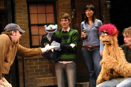 Photo Coverage: Andrew MacDonald Smith and Puppet Make Broadway Debuts in Avenue Q Image