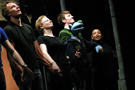 Photo Coverage: Andrew MacDonald Smith and Puppet Make Broadway Debuts in Avenue Q  Image