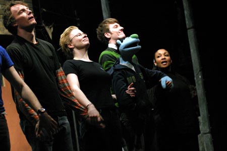 Photo Coverage: Andrew MacDonald Smith and Puppet Make Broadway Debuts in Avenue Q Image