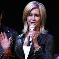 Photo Coverage: Olivia Newton-John Visits 'Grease' to Promote Breast Cancer Awareness Video