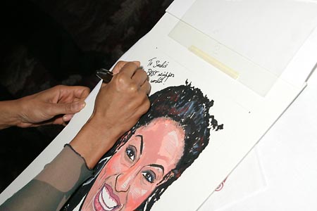 Photo Coverage: Sarah Jones Caricature Unveiled at Sardi's Image