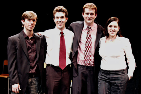 Photo Flash: White Noise Reading Image