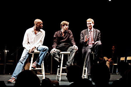 Photo Flash: White Noise Reading Image