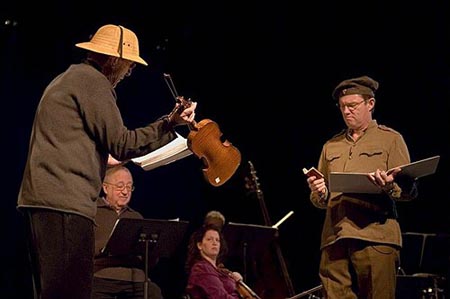 Photo Flash: Story of a Soldier Rehearsal with Nimoy and Thomas Image