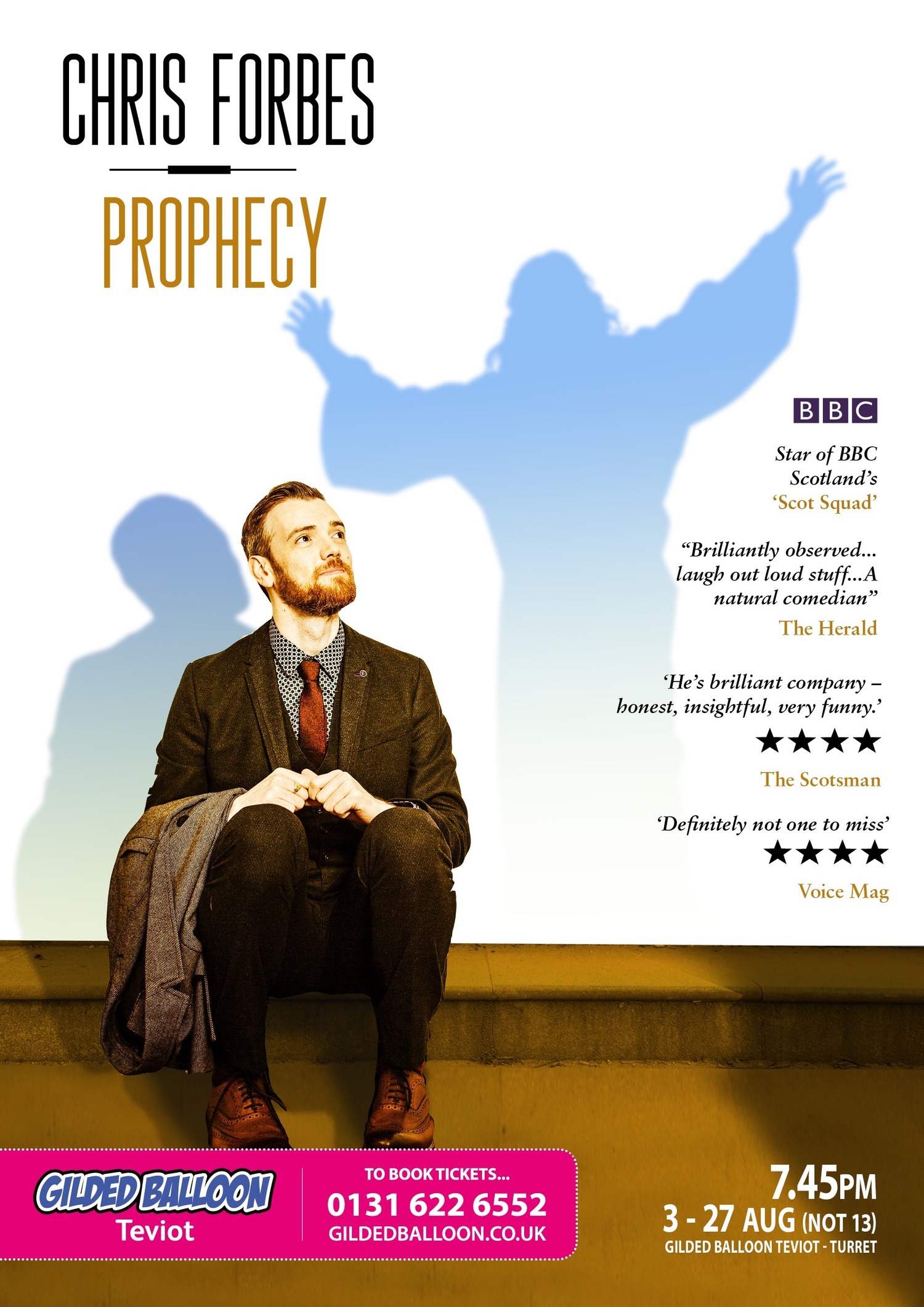 EDINBURGH 2018: Review: CHRIS FORBES: PROPHECY, Gilded Balloon Teviot  Image