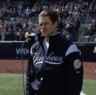 VIDEO: Aaron Tveit Kicks Off the Yankees' Season with the National Anthem! Photo