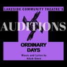 Noneqiuty Auditions Announced For ORDINARY DAYS By Adam Gwon At Lakeside Community Theatre
