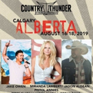 Jason Aldean, Jake Owen, Miranda Lambert To Headline 2019 Country Thunder Alberta