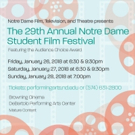 29th Annual ND Student Film Festival to Take Place January 26-28 Photo