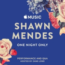 Apple Music Presents Shawn Mendes, ONE NIGHT ONLY Concert & Live Stream Photo