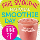 Celebrate National Smoothie Day with a FREE Smoothie