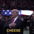 VIDEO: LATE SHOW Overdubs Trump's Attempt at Singing National Anthem Video