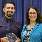 Local Teacher Presented with Broadway League Apple Award Photo