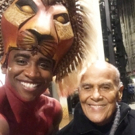 Photo Flash: Harry Belafonte Visits Broadway's THE LION KING