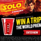 SOLO Delivers EPIC Sweepstakes for World Premiere of SOLO: A STAR WARS STORY Photo