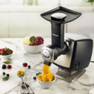 The GOURMIA AUTOMATIC FRUIT DESSERT MAKER is Ideal for Healthy and Delicious Frozen T Photo