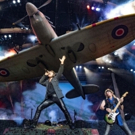 Iron Maiden Fly Replica Spitfire As their Sold Out Legacy of the Beast Tour Lands in Photo