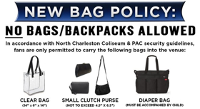 North Charleston Coliseum and Performing Arts Center Announces New Bag Policy 
