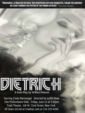 DIETRICH Set for One-Night Only Performance at The Triad 