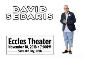 Live at the Eccles Announces the Return of David Sedaris 