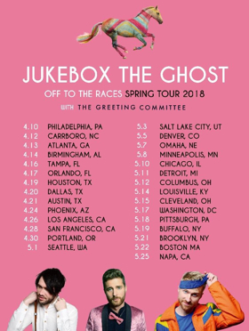 Jukebox the Ghost Announces US Tour; Announces New Album 'Off To The Races' 