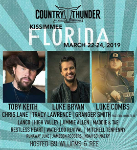 Country Thunder Music Festival Heads to Kissimmee, Florida 