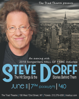 2018 Songwriters Hall of Fame Inductee Steve Dorff to Perform in NYC 
