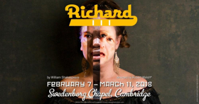 RICHARD III is Coming to Harvard Square's Swedenborg Chapel Image