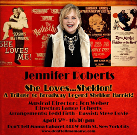 Jennifer Roberts Returns To Manhattan For A Special Tribute To Broadway Legend Sheldon Harnick  Image