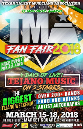 The Tejano Music Awards Fan Fair 2018 Kicks Off This Thursday 3/15 